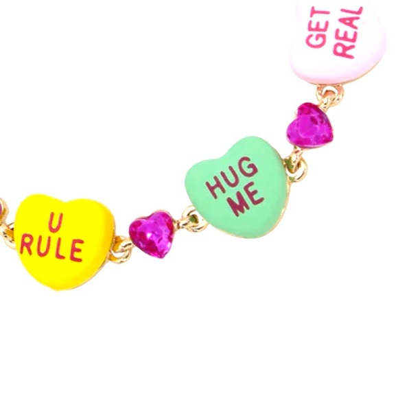 Betsey Johnson Think Pink Sweetheart Flex Bracelet - Picture 3 of 4